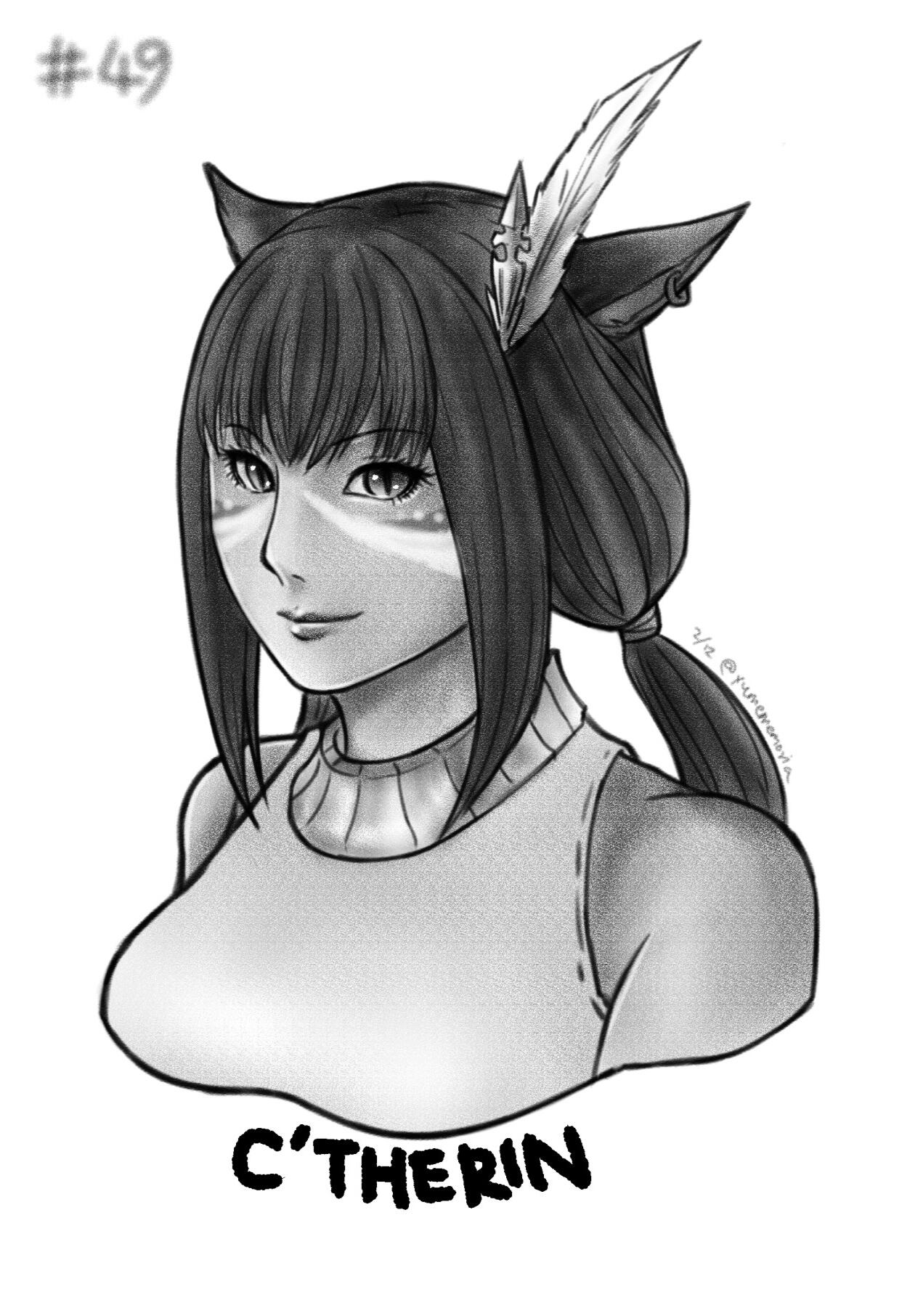 B&W Bust by Yumemoria